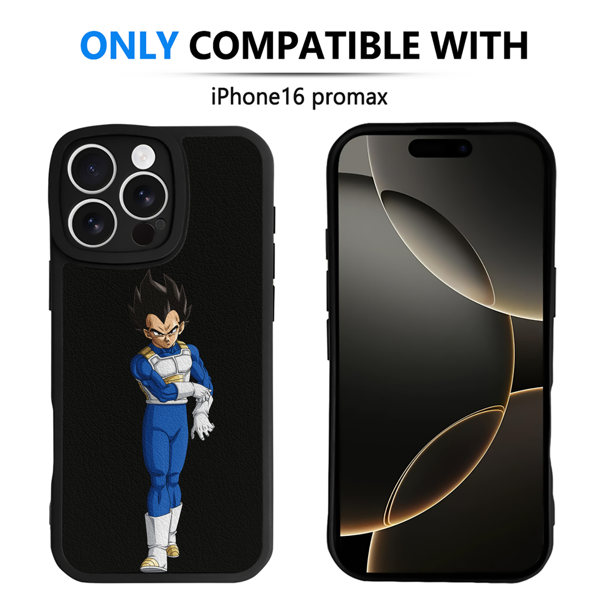 （画像用） ドラゴンボール ベジータ四世（Bejīta Yonsei）DRAGON BALL Vegeta IV 【iPhone 16シリーズ対応】シリコンスマホケース（レザー調） 材質：シリコン